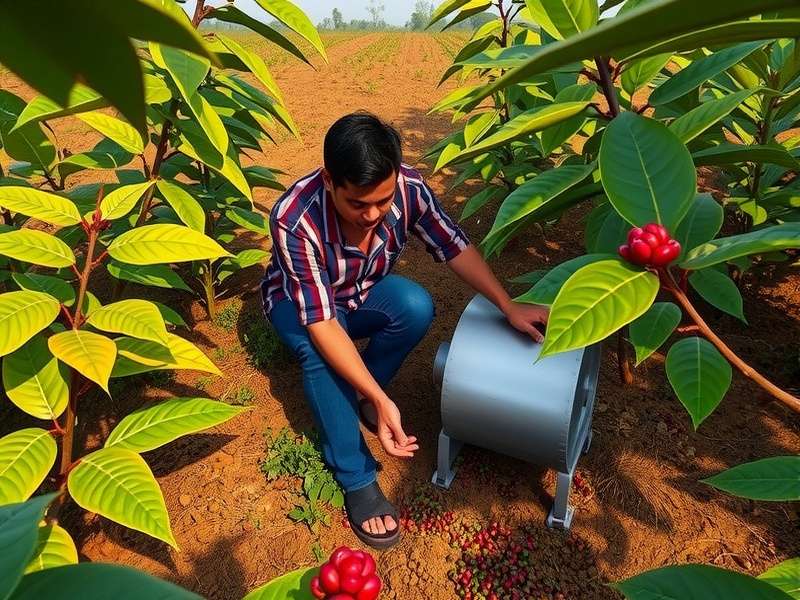 Coffee processing in Coorg Coffee Innovator